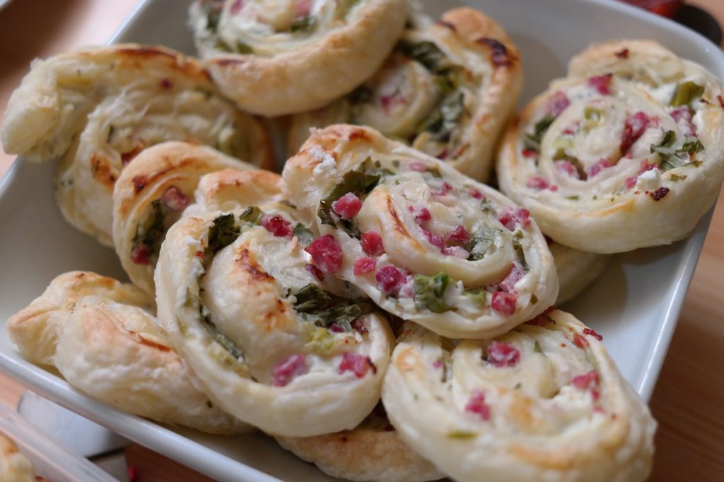 Recept na pizza šneky z listového těsta