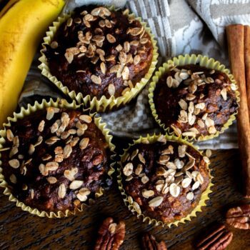 Zdravé banánové muffiny
