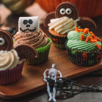halloweenske cupcakes