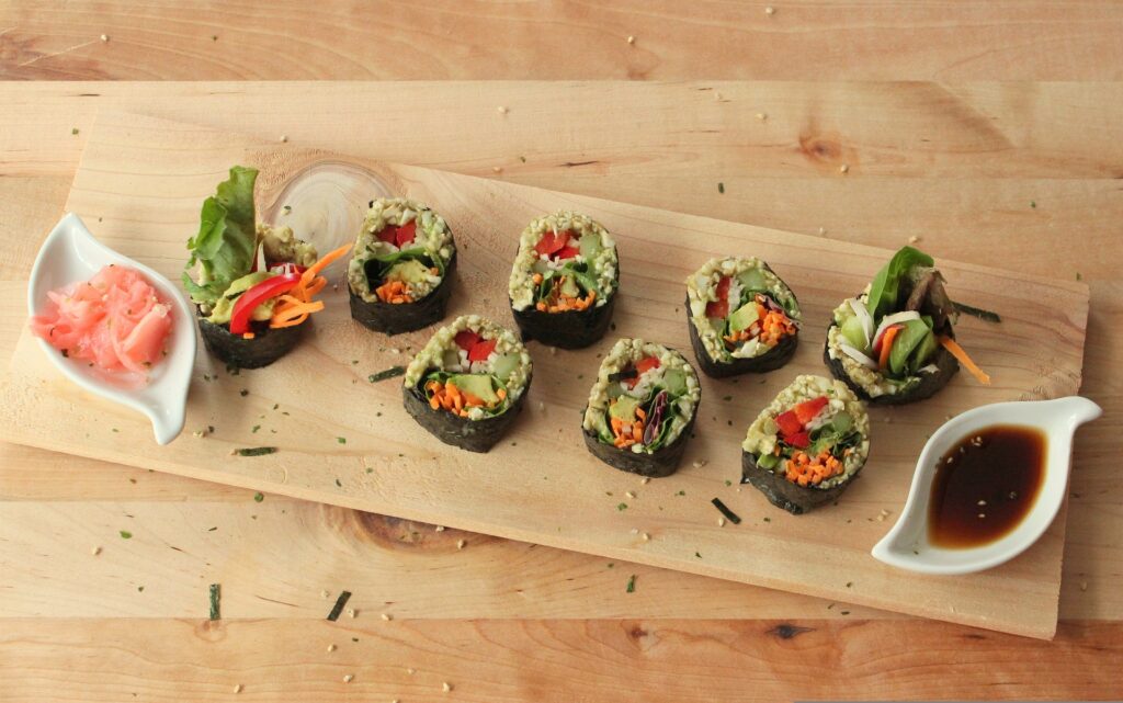 veganske sushi