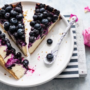 Borůvkový cheesecake