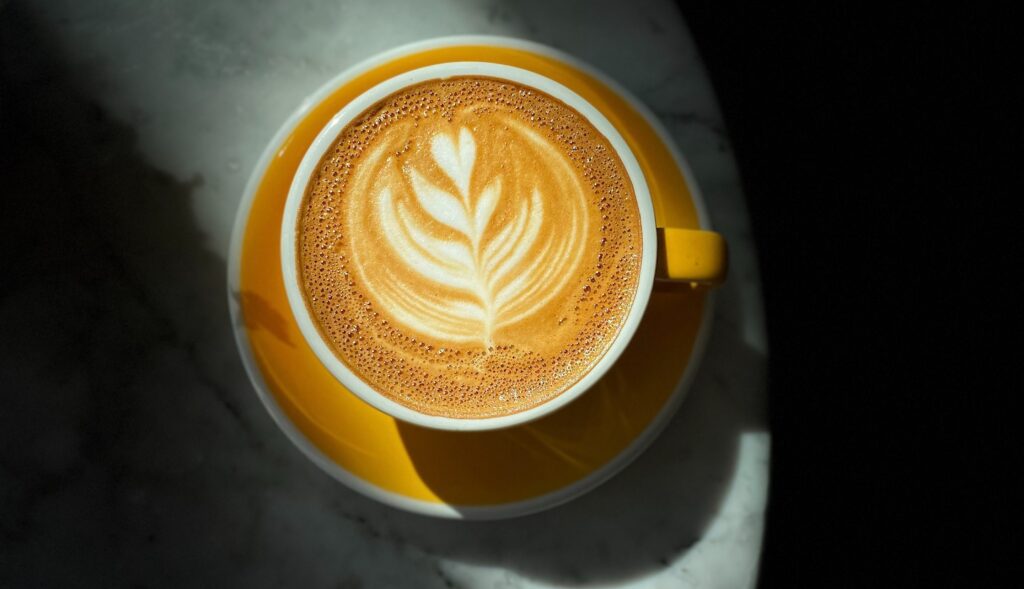 Vanilkové latté