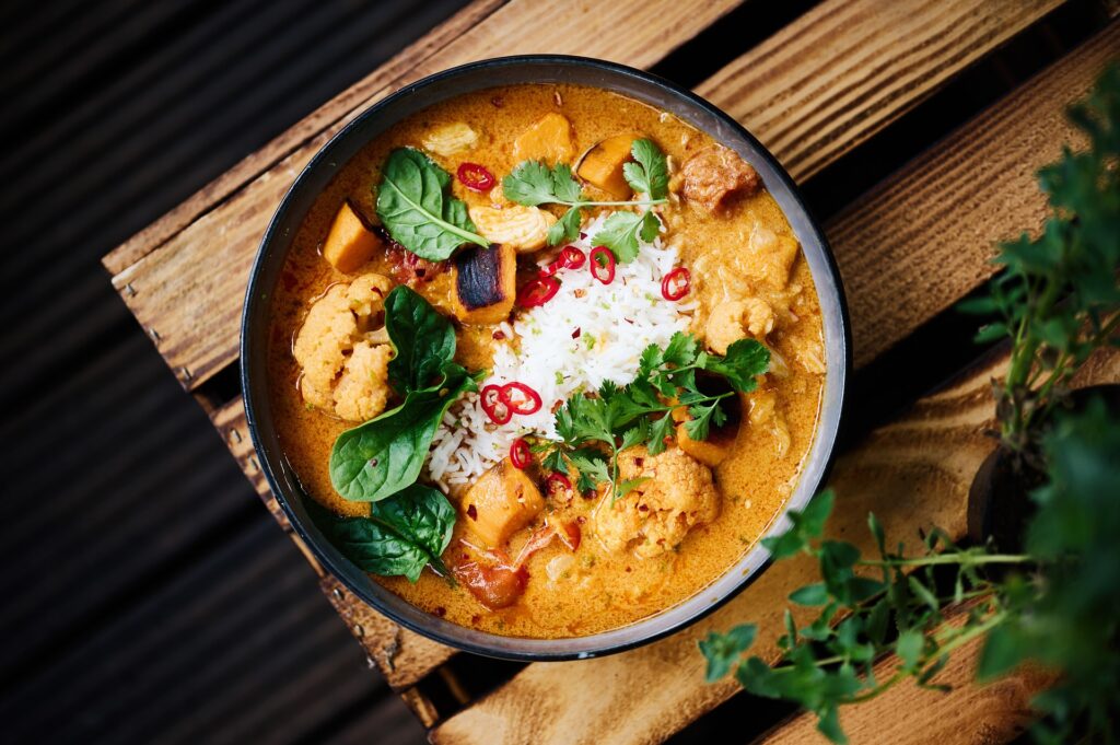 Vegetariánská korma